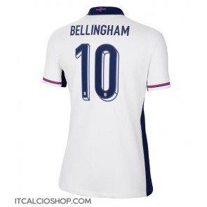 Inghilterra Jude Bellingham #10 Prima Maglia Femmina Europei 2024 Manica Corta